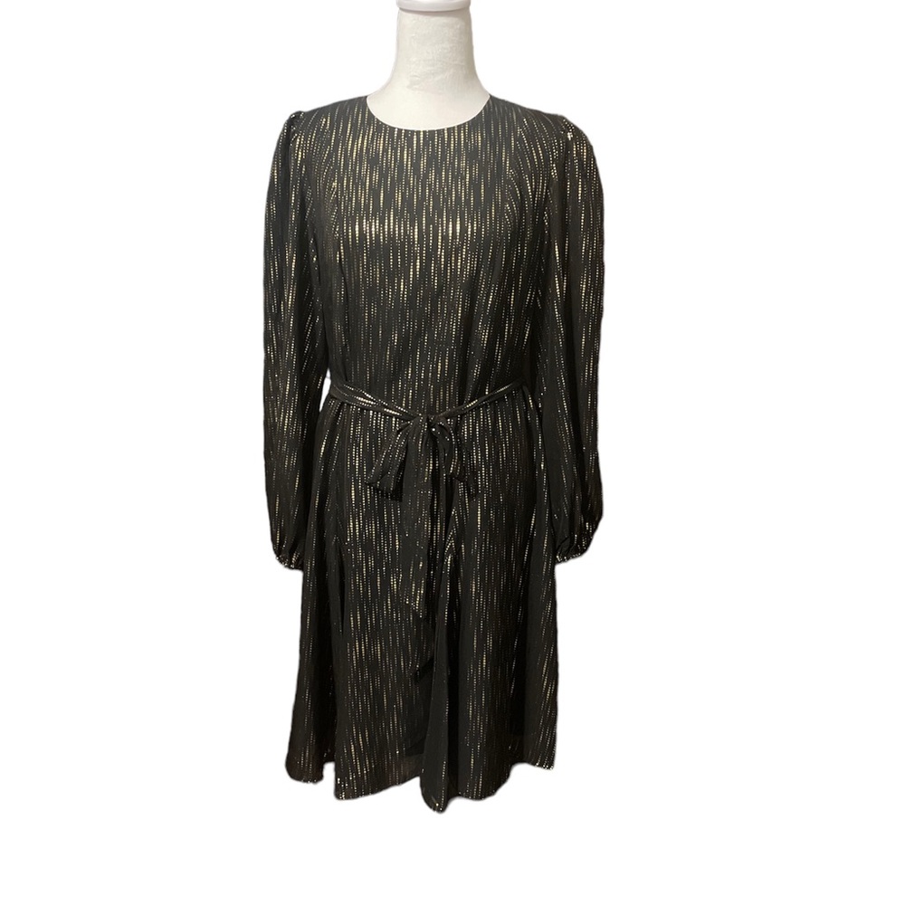Maia black & gold cocktail dress Size 8
